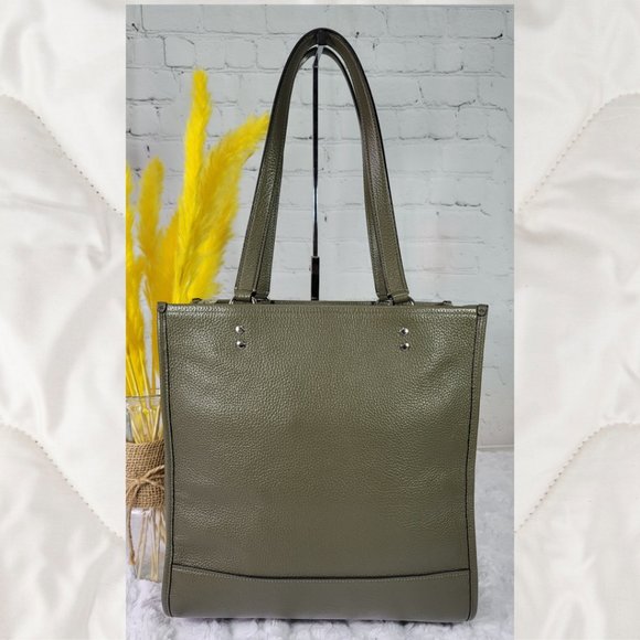 Coach Dempsey Olive Green Pebble Leather Tote - PRICE FIRM - Picture 3 of 12